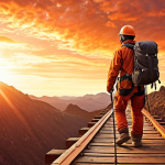 **

A person embarking on a career transition journey. The visual should encompass elements of exploration, adventure, and self-discovery. Symbolize planning and the excitement of starting anew. Consider warm colors to represent passion.

**
