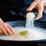 Home 14 일식조리사 실기 시험 체크리스트 - **Prompt 1: The Soul of Sushi - Perfect Rice and Dashi Preparation**
A close-up, high-definition...